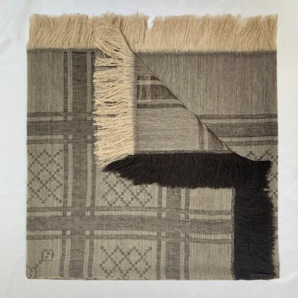 Gucci GG Guccissima Monogram Surviee Scarf Brown - Picture 1 of 1